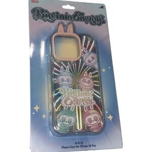 Authentic Labubu THE MONSTERS Big into Energy iPhone 16 Pro Case NIB POP Mart